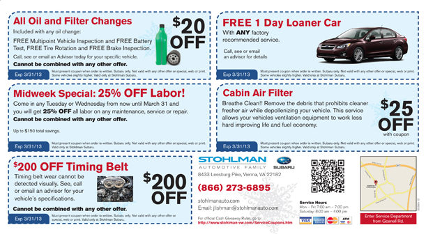 automotive mail card