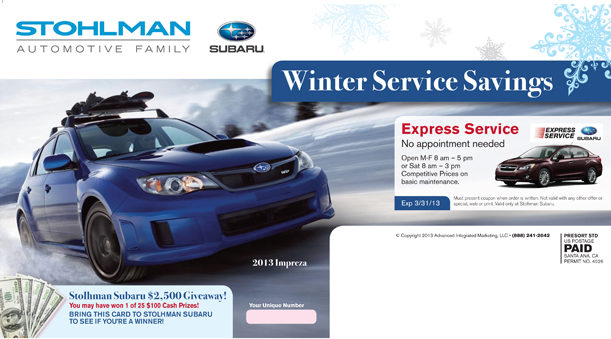 automotive post card